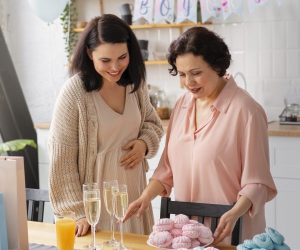 front-view-women-celebrating-gender-reveal-party